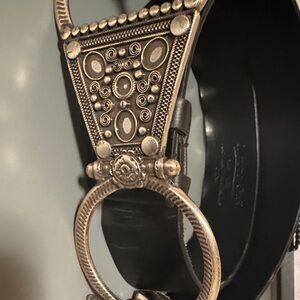 Coldwater Creek Black and Silver Belt